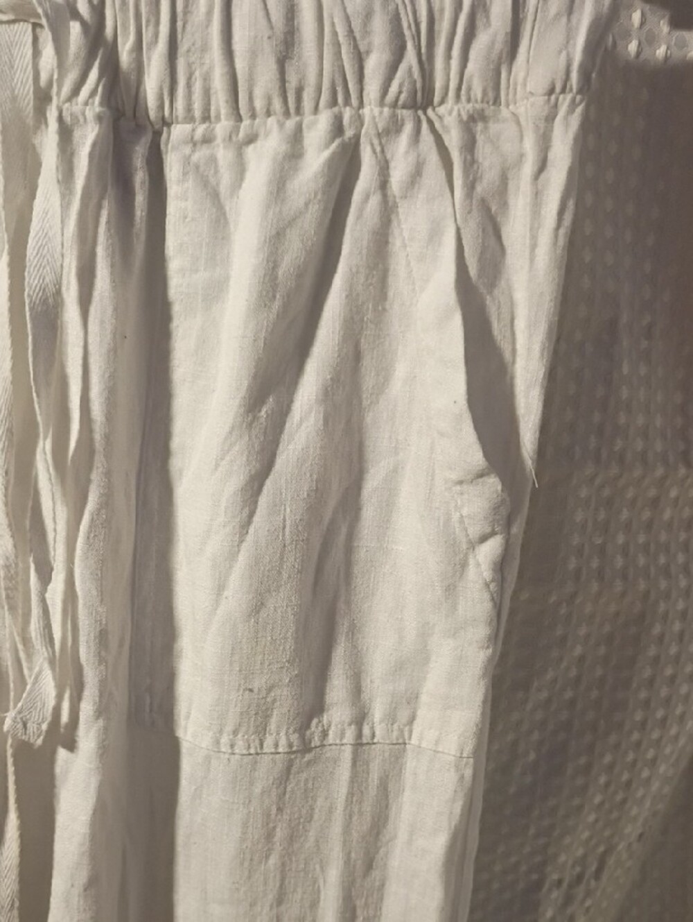 Thread & Supply White Elastic Waist Pants - Picture 4 of 5